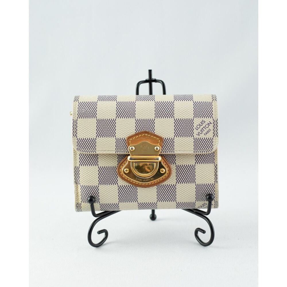 Louis Vuitton Portefeuille Joey Damier Azur Trifold Wallet TN3141